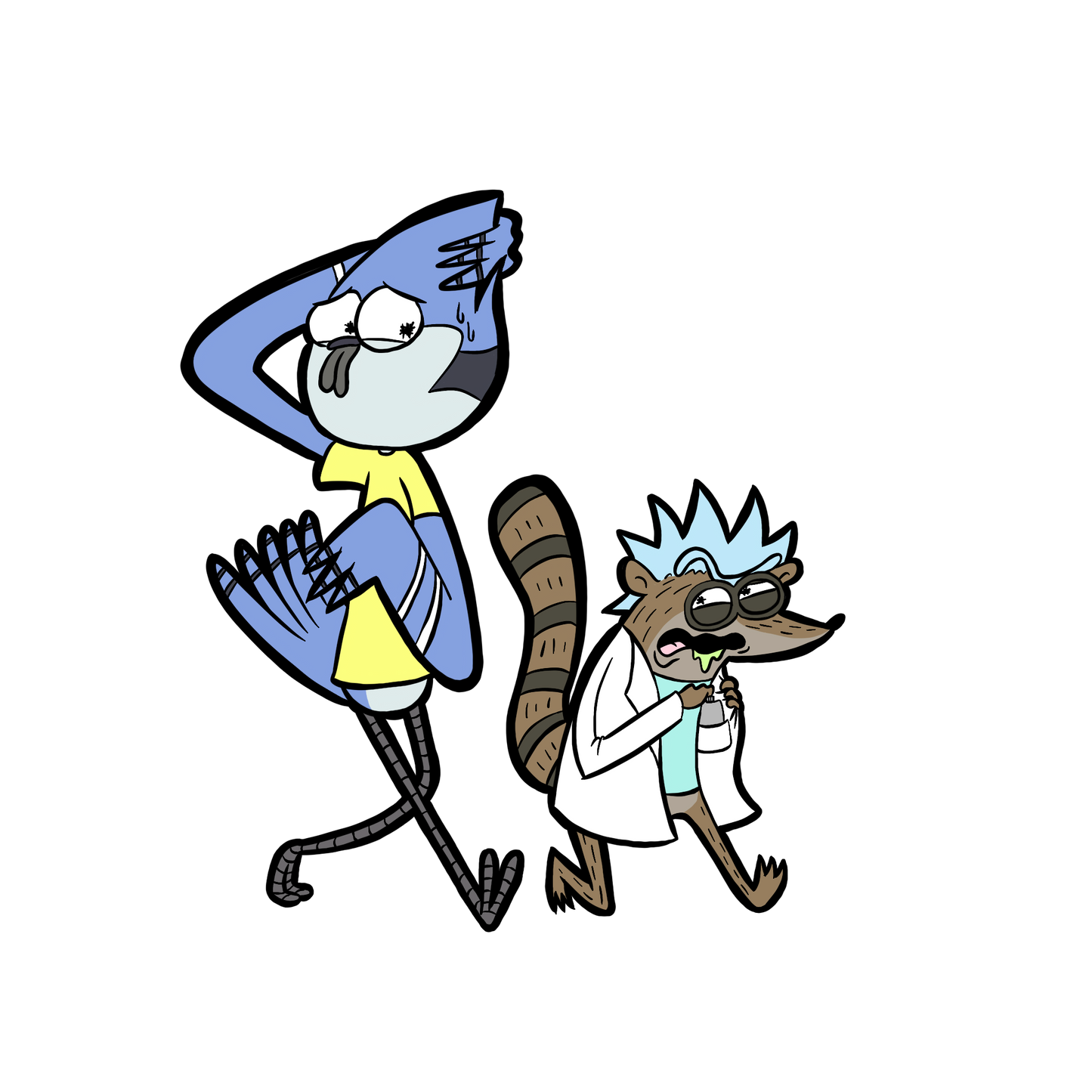 Mortycai & Rickby Sticker